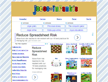 Tablet Screenshot of infantis.jogosja.com